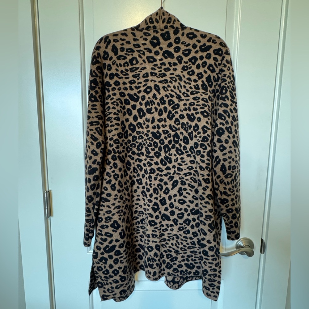 Ruby Rd. Animal Print Cardigan - Picture 2 of 4